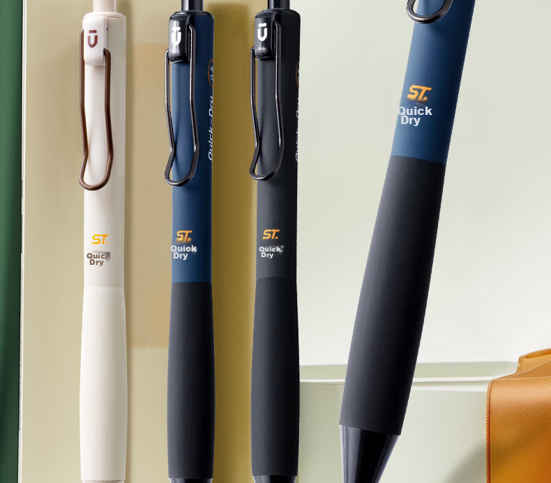M&G Stationery Silent High-Value 0.5mm Black Retractable Quick-Dry Gel Pen Large Capacity Exam Use 4-Pack AGPJ9607A 2