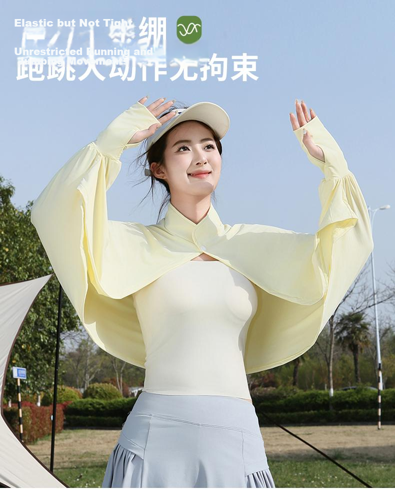 Combo Women's Ice Silk Cooling Sunscreen Jacket Short UV Protection Lightweight Skin Jacket for Summer Outdoor Fishing 8