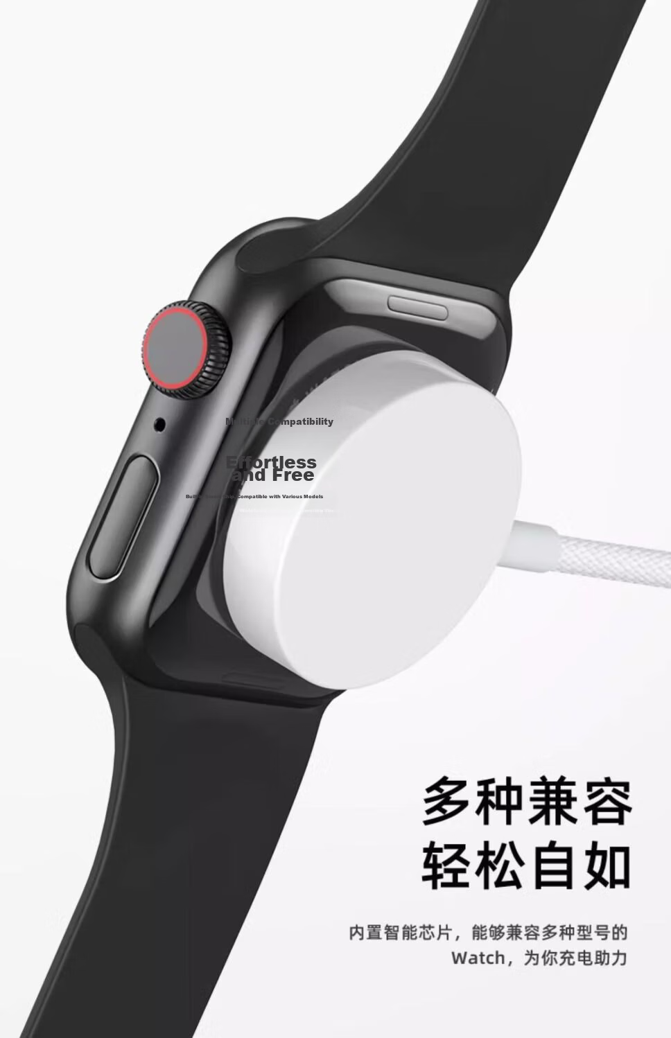 Baking Apple Watch Magnetic Charging Dock Compatible with Apple Watch Series 11/10/9/8/7/6/5/4/3/SE/Ultra 3/2 Original Apple iWatch Fast Charger 2