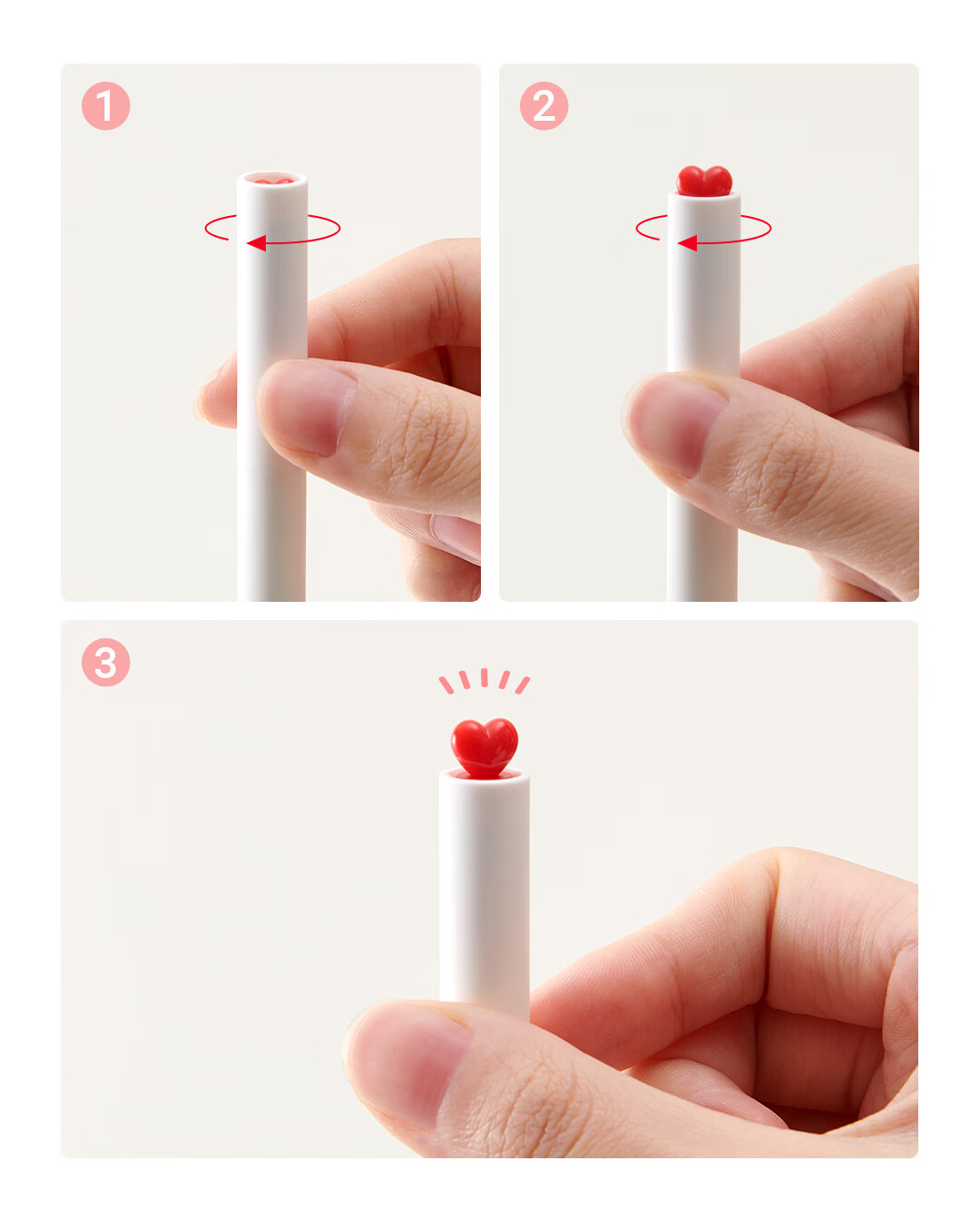 [Valentine's Day Gift] KACO Heart-Shaped Gel Pen, Stylish Rotating Refill, 0.5mm Black Pen, Signature Pen, Ink Pen, Exam Pen Set, Birthday Gift, One Set Each in Black And White 5
