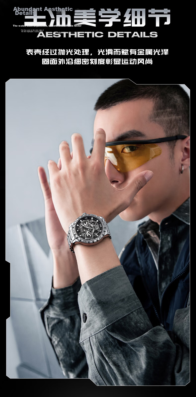 MARK FAIRWHALE Men's Watch Top Ten Famous Mechanical Luminous Waterproof National Brand Wristwatch Birthday Gift for Boyfriend 5049 6
