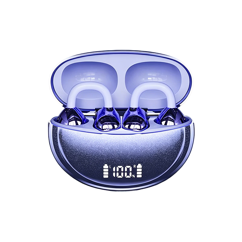 Chuangu 2026 Latest Berlin Sound Bluetooth Bone Conduction Wireless Ear Clip Non-In-Ear Smart Translation Call Noise Cancelling Sports Running Long Battery Life Earphones