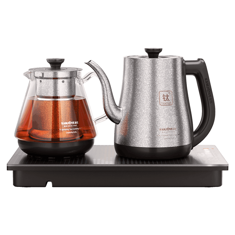 KAMJOVE Upgraded Automatic Water Refill Electric Kettle Pure Titanium Electric Kettle Insulated All-in-One Fully Automatic Electric Kettle Tea Brewing Temperature Control Kettle S9