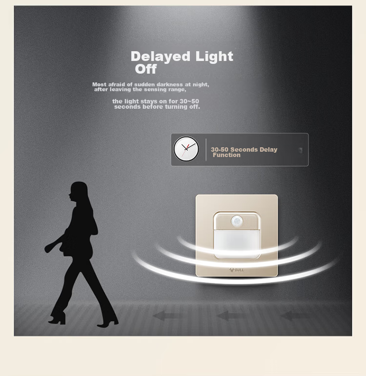 BULL G12 Series Triple Single-Control Switch Cream Style Large Panel Switch G12K311 Starry Gold 17