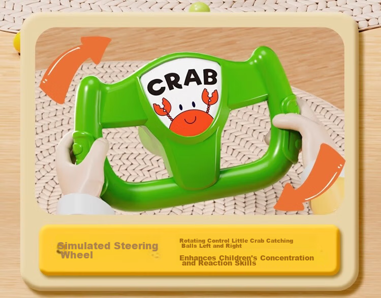 Osage Kids Toy Crab Bean Catching Game Machine 3-6 Years Educational Desktop Toy Boys Birthday Gift 6