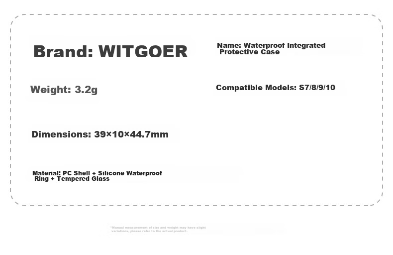 WITGOER IP68 Waterproof Case and Screen Protector for Apple Watch S9/8/7 iPhone Series Full Coverage Ultra-Thin Tempered Glass Film Accessories for Women 47