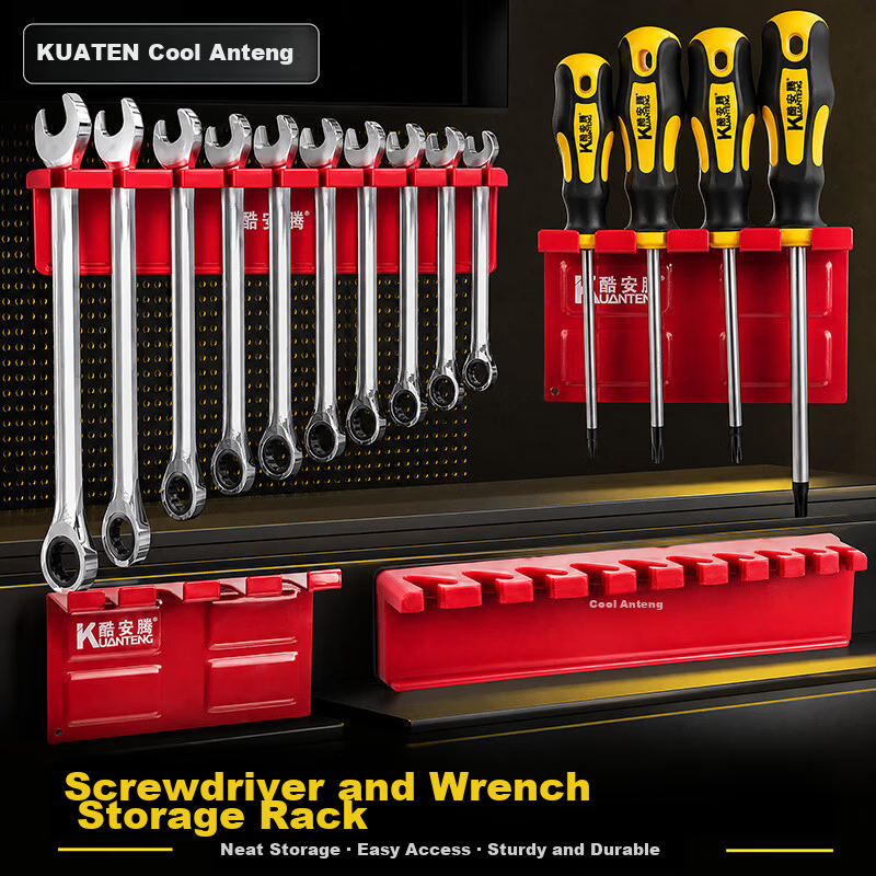Kuanteng Magnetic Screwdriver Storage Rack Wrench Magnetic Holder Strong Magnet Magnetic Hook Wrench Magnetic Tool Rack