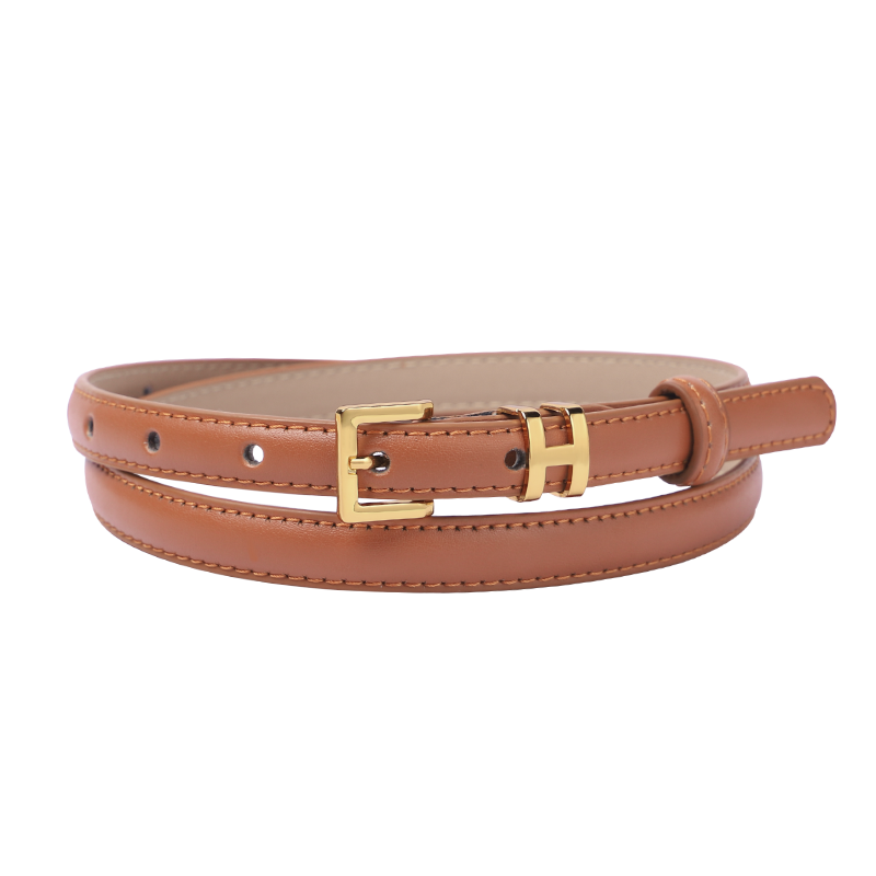 CARTELO Women's Simple Belt, Casual Pin Buckle Versatile Slim Waistband, Fashionable Decorative Gift