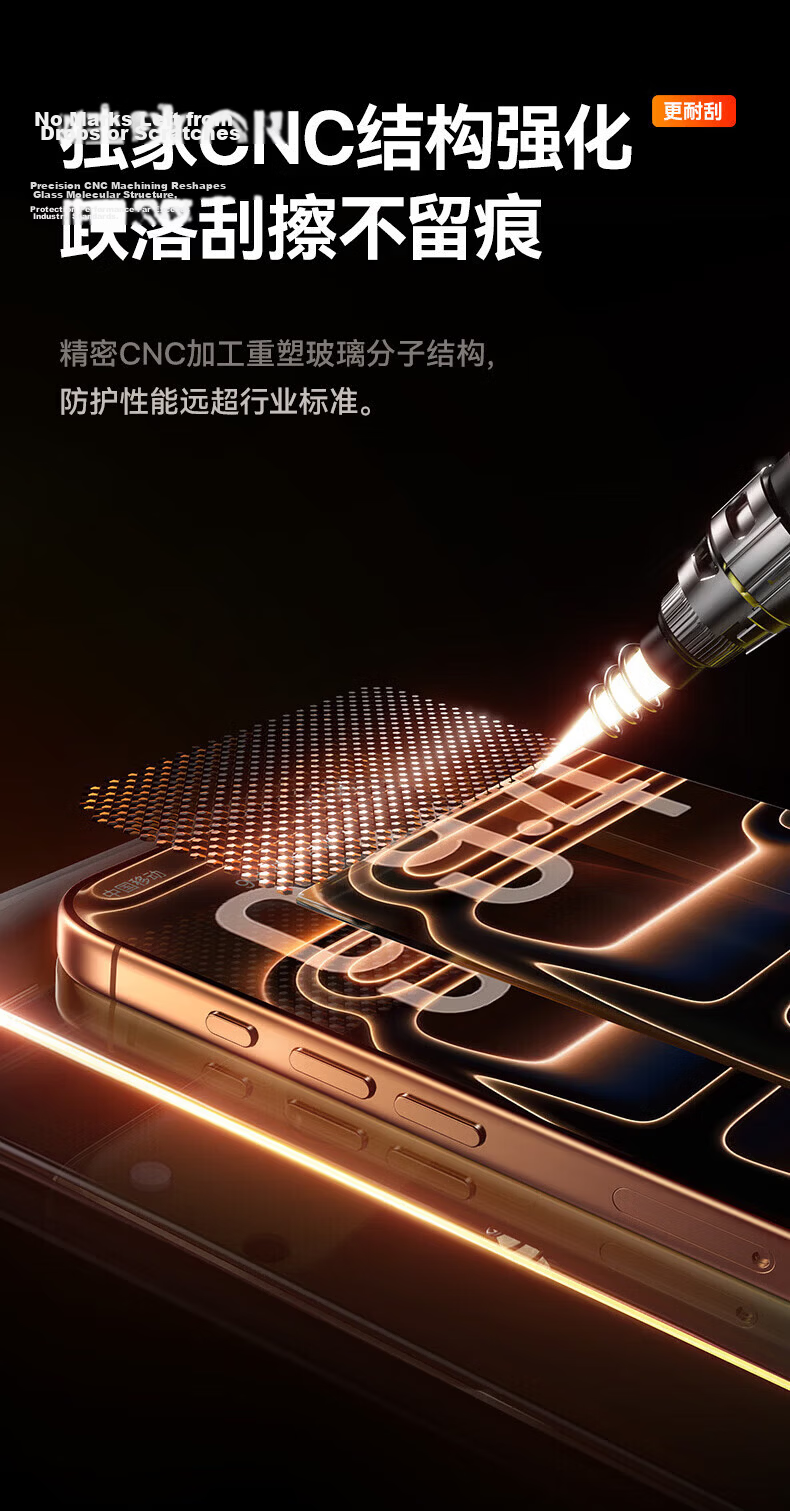 Baseus AR Anti-Reflective Corning Film | 97% Light Transmission | Full Coverage Tempered Glass Screen Protector for iPhone 17 Pro | Drop Protection, Fingerprint Resistant, Dust-Free Case Compatible 23