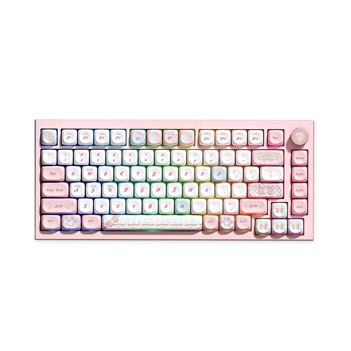 AKKO 5075 V5, Aigo Collaboration, Tri-Mode Bluetooth Wireless Mechanical Keyboard, 82 Keys, Stylish Laptop Office Keyboard, Wired Gasket Structure, Good Typing Feel