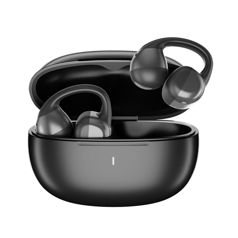 Zhunhang [2026 Latest Model | Berlin Sound] Bluetooth Clip-On Bone Conduction Open-Ear Wireless Earphones Sports Running Gaming Noise-Cancelling Ultra-Long Battery Life