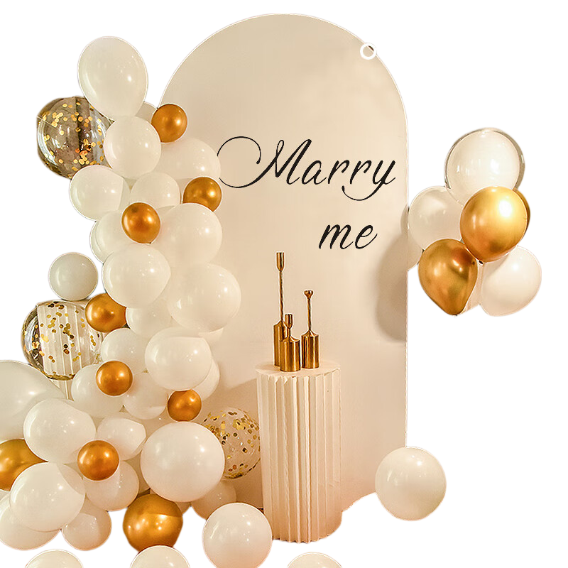 Abaoli KT Board Proposal Decoration Indoor Outdoor Hotel Letter Lights Balloons Valentine's Day Confession Decoration Props