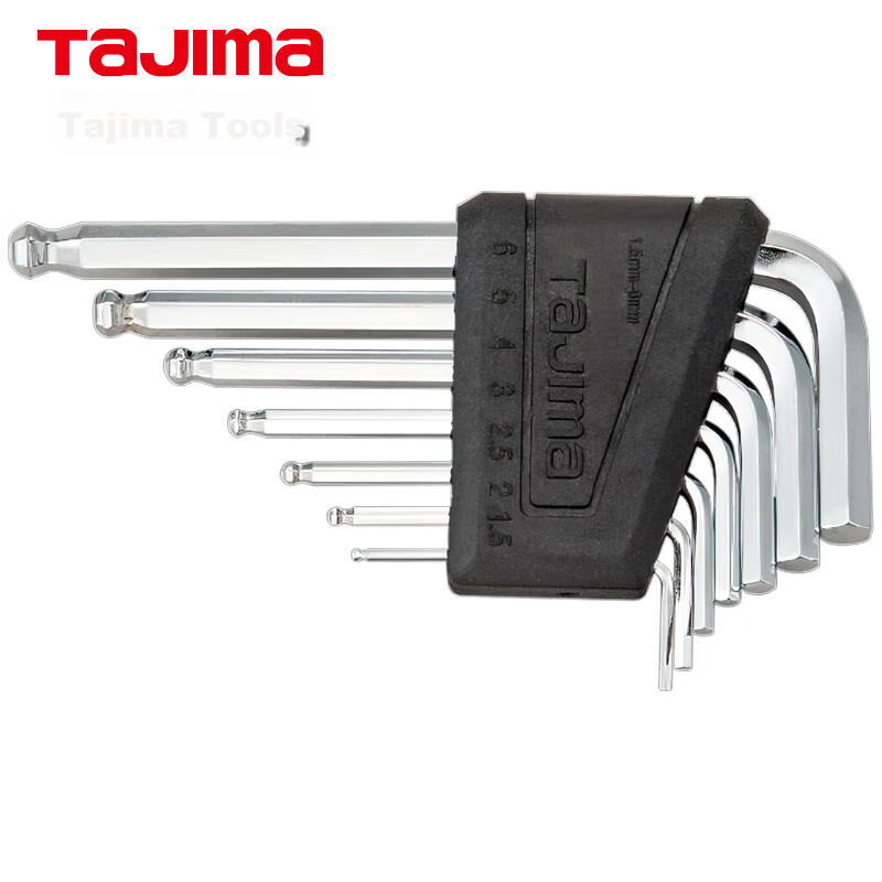 TAJIMA NS-B7 Metric Ball End Hex Key Set 7 Pieces 1304-0558
