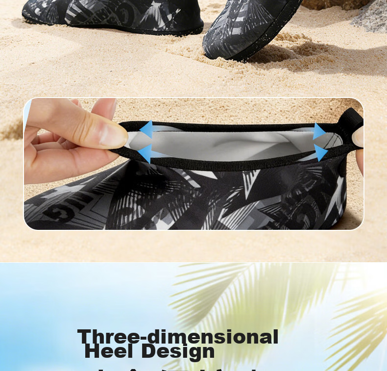 Li-Ning Beach Shoes Unisex Swimming Rafting Anti-Slip Cut-Resistant Skin-Friendly Water Park Sea Hunting Snorkeling Breathable Durable Water Shoes 12
