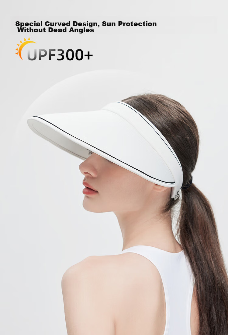 JIUMU Women's Sun Protection Hat, Sunshade Hat, Open-Top Cooling Hat, Summer Outdoor Face-Covering UV Protection Cap CD063, Rafael Tea 5