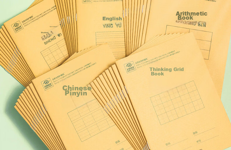 Deli 36K 14 Sheets 10 Lines Notebook English Exercise Book for Primary Students Kraft Paper 10-Pack D3616 2