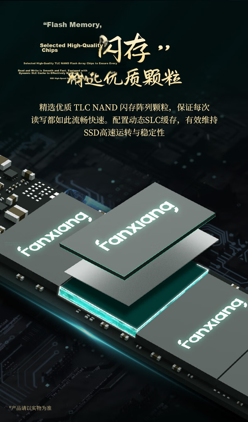 FANXIANG 1TB SSD Solid State Drive M.2 NVMe PCIe 5.0 Independent Cache High-Speed Gaming S910PRO 14000MB/s Read Speed 4