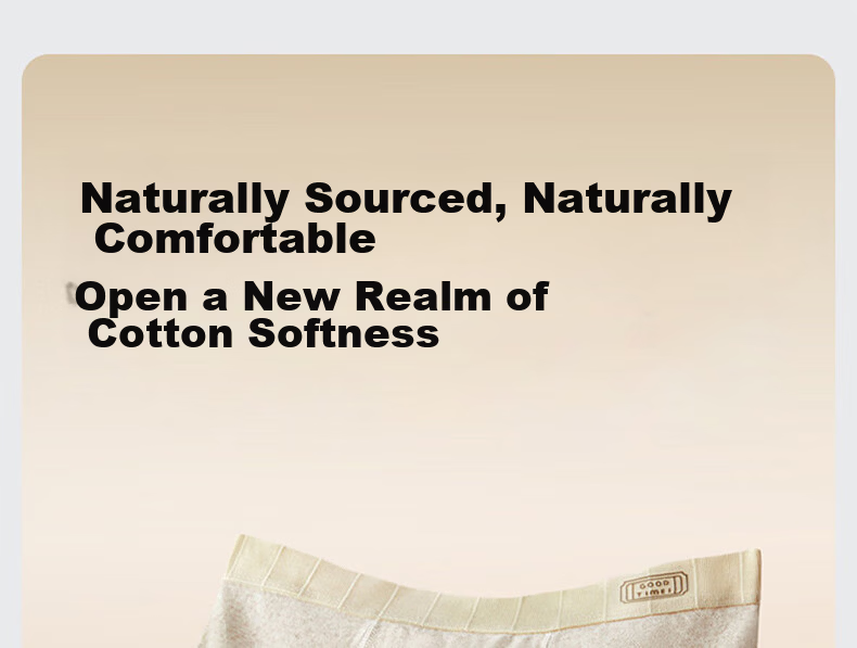 Romon Men's Cotton Boxer Briefs Textured Cotton Mesh Breathable Antibacterial Mid-Rise 4-Pack 6