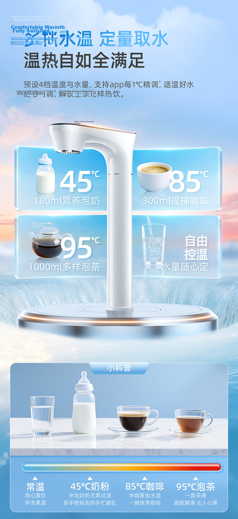 Qinyuan Water Purifier Twin-Core Hot and Cold Integrated 1600G Instant Flow RO Reverse Osmosis Filter Cartridge Low Cost Official Authorized Genuine 7