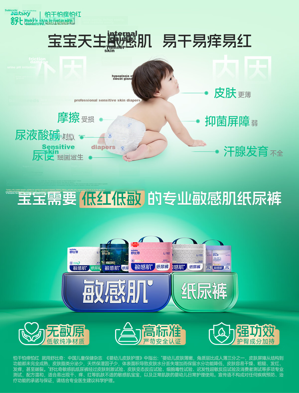 Suitsky Breathable Ultra-Thin Daily Disposable Diapers XL Size 84pcs Summer Baby Diapers 1