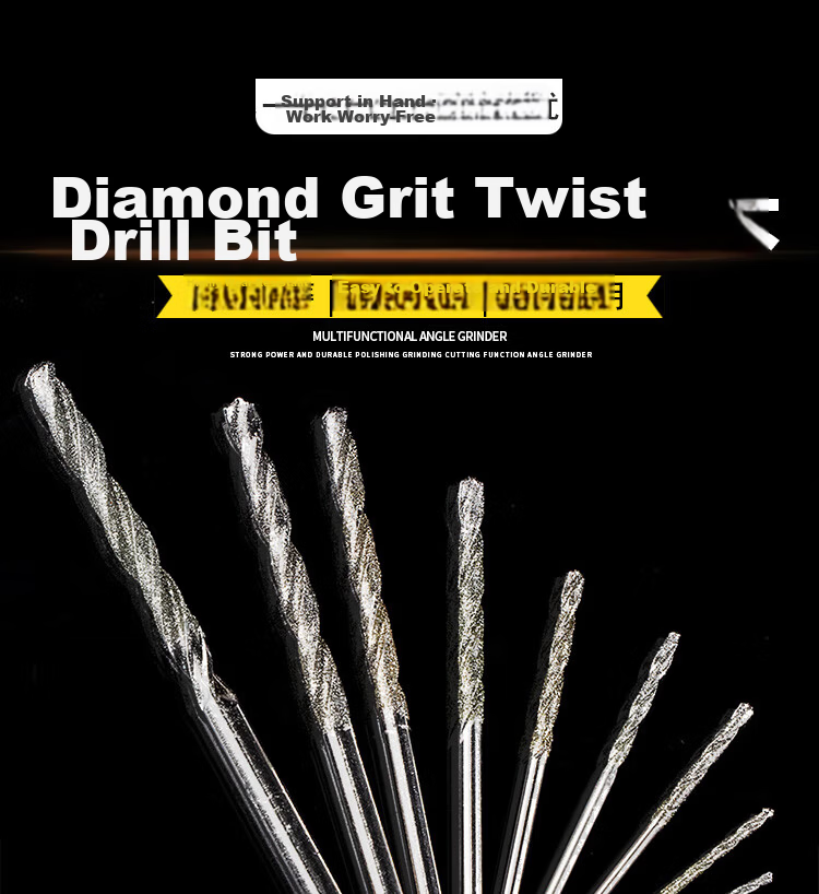 HSD Carbide Twist Drill Bit for Jade, Emerald, and Beeswax Drilling, Ceramic Grinding Drill Bit 1.5mm [Jing Warehouse] 10 Pieces 1