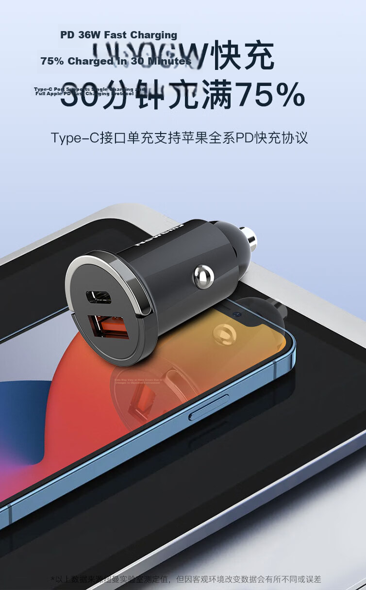 Newsmy Car Charger Cigarette Lighter Super Fast Charger Dual Port Adapter Apple 17 Huawei Honor Android Hidden 66W+PD36W Super Fast Charger 4