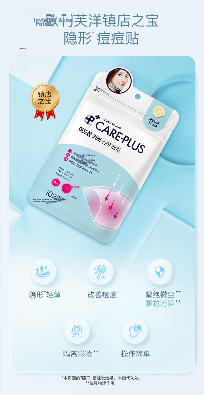 Olive Young Night Repair Acne Patch 84pcs Absorbent Lightweight Honey Dual-Effect Day & Night 4