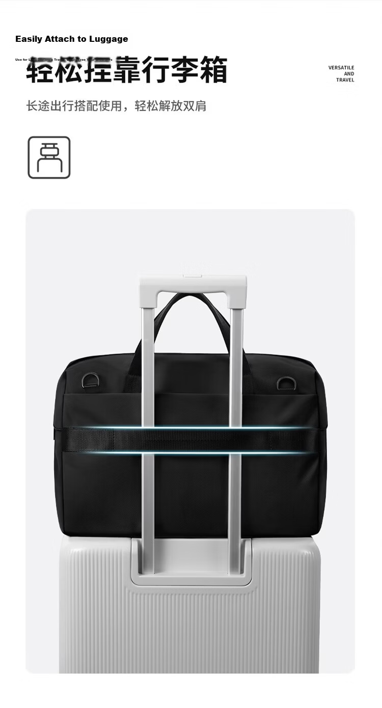 GOLF Business Briefcase Men's Large Capacity 15.6/16 Inch Laptop Bag Lightweight Casual Office Bag 16