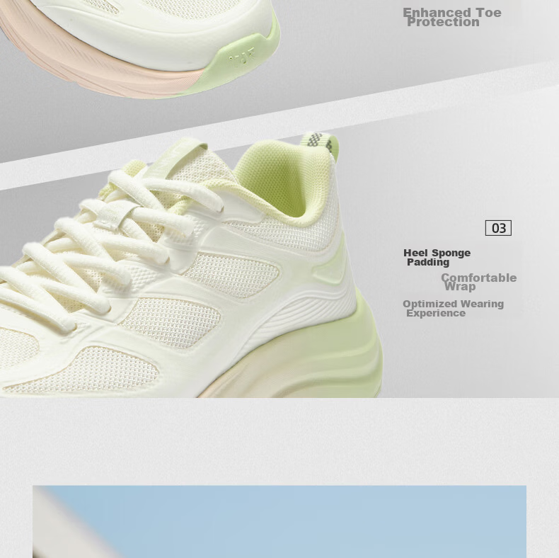 361° Women's Summer Mesh Breathable Lightweight Running Shoes Soft Sole Comfortable Jogging Shoes 682632219-1 22