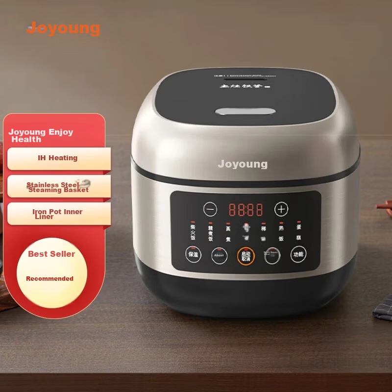 Joyoung ZMD Peace of Mind Series Rice Cooker 4L 3-8 People Iron Pot Inner Pot 1200W IH 3D High Heat 3A Grade Rice F-40T07