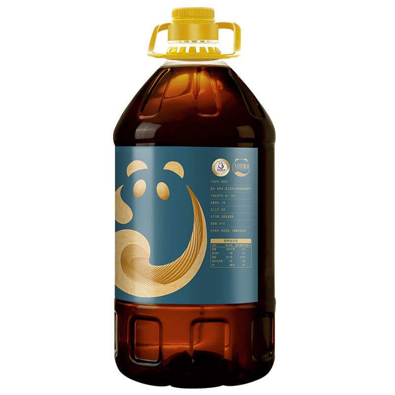 天府菜油【保真菜籽油】压榨浓香菜籽油6.18L 非转基因 食用油京东自营