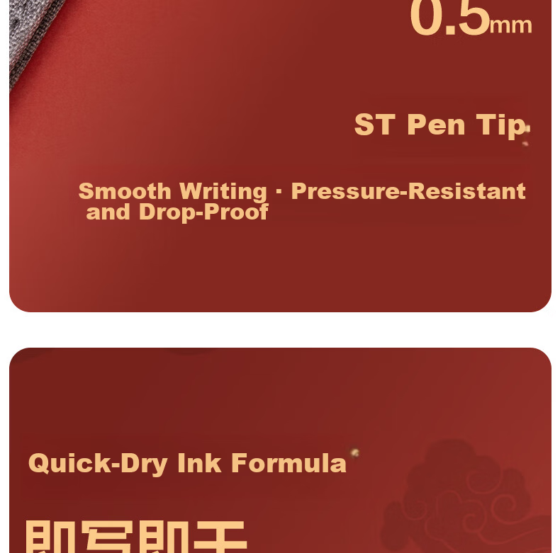 Deli Quick-Drying Gel Pen, 0.5mm, Pull-Off Cap, Full Needle Tube, Carbon Black Ink, Student Signature Pen, Exam Pen, 12 Pens/box V70 5
