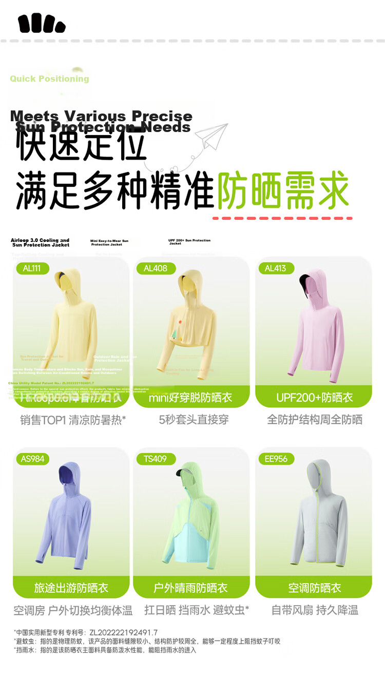 Beneunder Children's Sun Protection Clothing, Sun Protection Jacket for Boys And Girls, Cool And Breathable, Quick-Drying Sun Protection AL11124 Cloud Wanderer 110 4