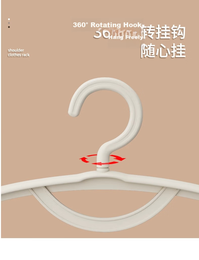 YOUQIN Wide Shoulder Hangers Non-Slip Clothes Drying Rack Thickened 5-Pack Anti-Shoulder Deformation Clothes Hangers for Home 11