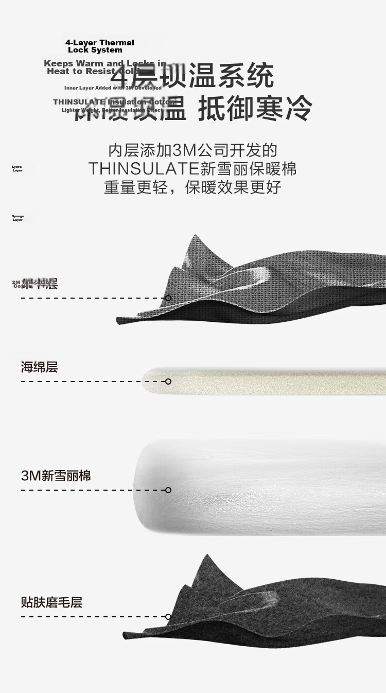 JD Jingzao Cycling Gloves Motorcycle Electric Vehicle Motorcycle Long Finger Men's Silicone Warm Autumn and Winter Thickened Anti-fall L Code 4