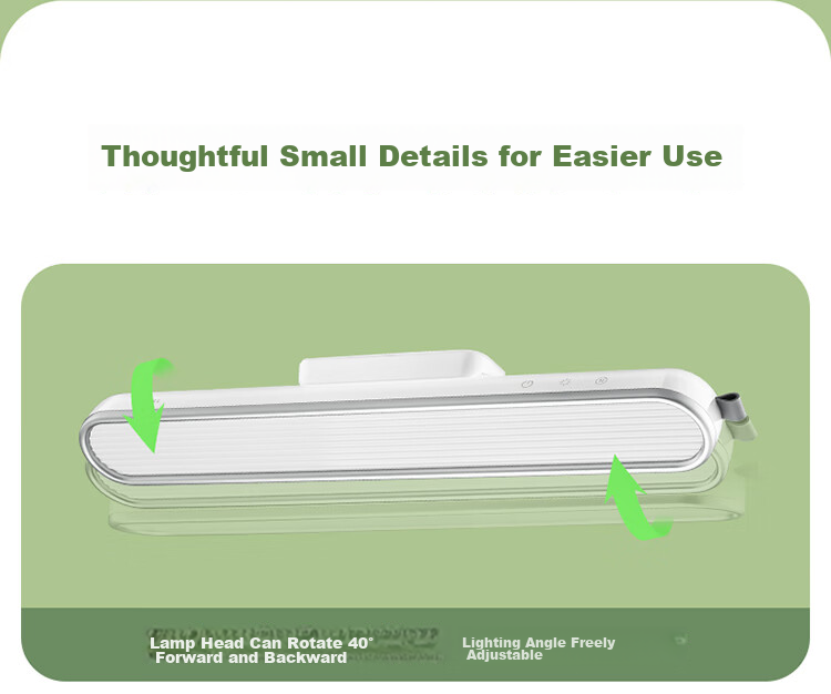 BULL LED Eye-Protection Cool Light for Home Use, 10W 5000mAh Stepless Dimming, Three Color Temperatures, 30s Delayed Off 13