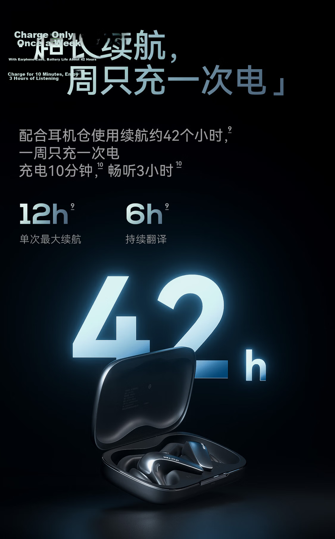 IFLYTEK AI Translation Earbuds - Conference Translation Headset, Real-time Simultaneous Interpretation Device, Portable for Travel, Bluetooth Noise Cancelling 19