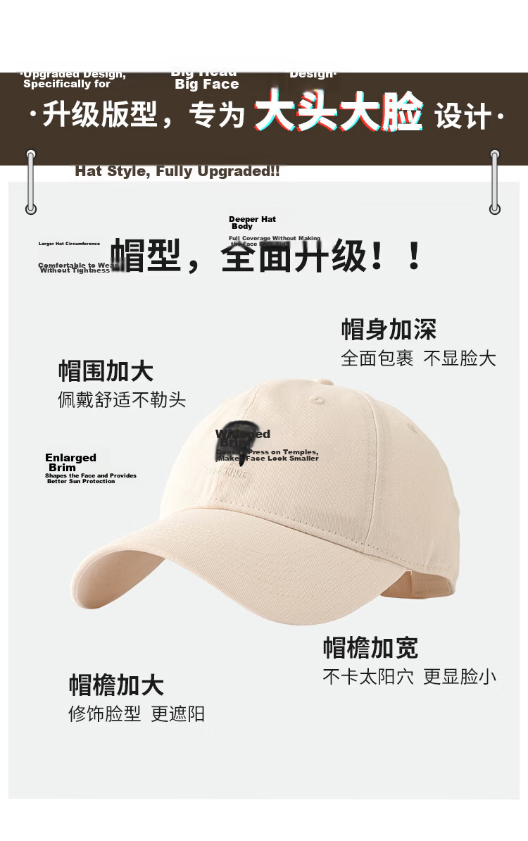 Zhenxiang Women's Baseball Cap Men's Sunshade Duckbill Fashion Slim Face Four Seasons Universal Premium Birthday Gift Y225 5