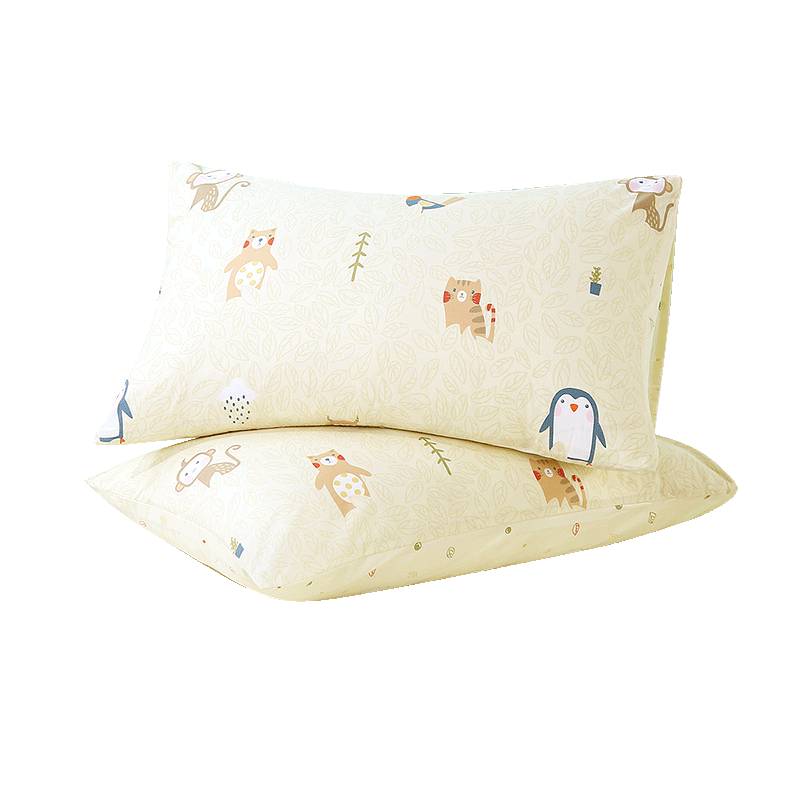 Fuanna Kids A-Class Pillowcase Single Pack 100% Cotton Dormitory Student Children's Pillowcase Bedding 50*30cm