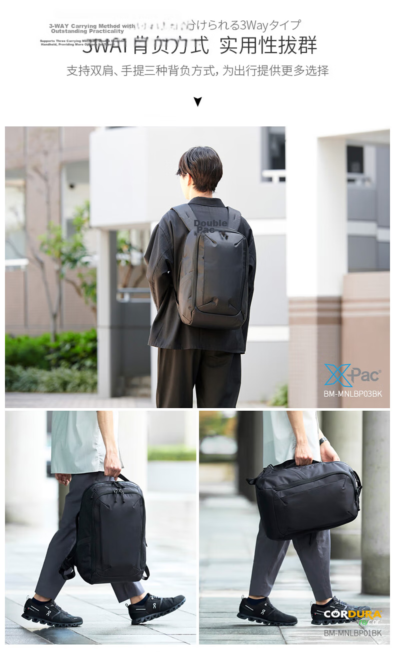 ELECOM MNL City Pack Urban Commuter Backpack High-End Sturdy Business Travel Large Capacity Laptop Bag for Men 28