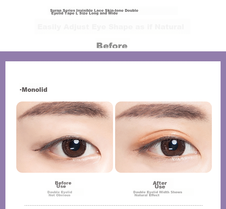 UPLUS Double Eyelid Tape Lightweight Invisible Natural Long-lasting 340pcs Large Size 3