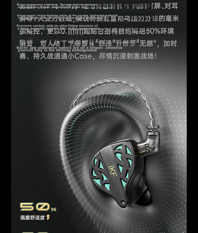 IKF Yejie Limited Edition Wired In-Ear Gaming Headset FPS Esports High-Definition Microphone Audiophile Earphones 3.5mm Delta Valentine's Day Gift 19