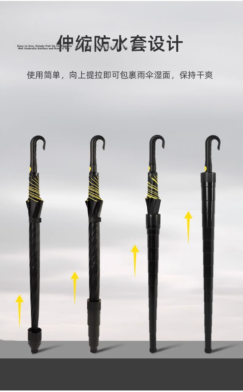 Hakkai Bird Automatic Blackout Sun Umbrella, Dual-Use for Rain and Sun, Large Canopy, Windproof Reinforced, Outdoor Work and Business Use 6