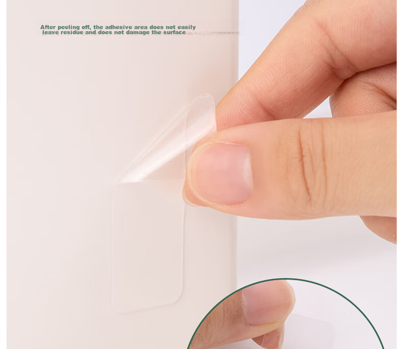 NUSIGN Nano Double-Sided Strong Adhesive High Viscosity Nano Tape Transparent PET Easy Tear 60pcs NS102 for Posters, Wall, Dorm, Home, Car 5