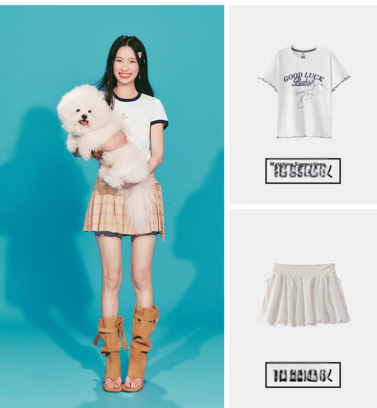 Semir Mall Edition | Illustrator Collaboration Women's Short Sleeve T-Shirt Summer Crop Slim Fit 2026 Top 101326100029 11