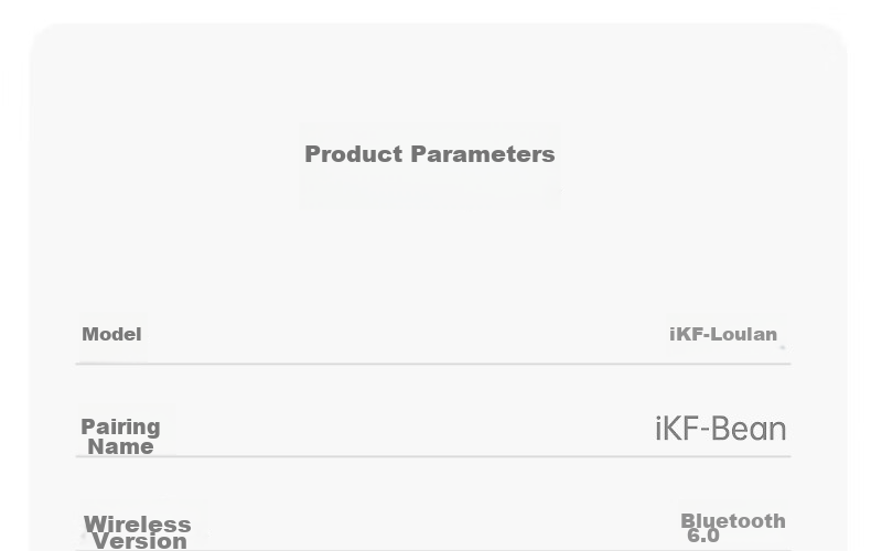 IKF Loulan [Heavy New Product] ANC Active Noise Cancelling Wireless Bluetooth In-Ear Earphones LDAC High-Quality Bluetooth 6.0 Gaming Music 2026 New Model Khaki 46