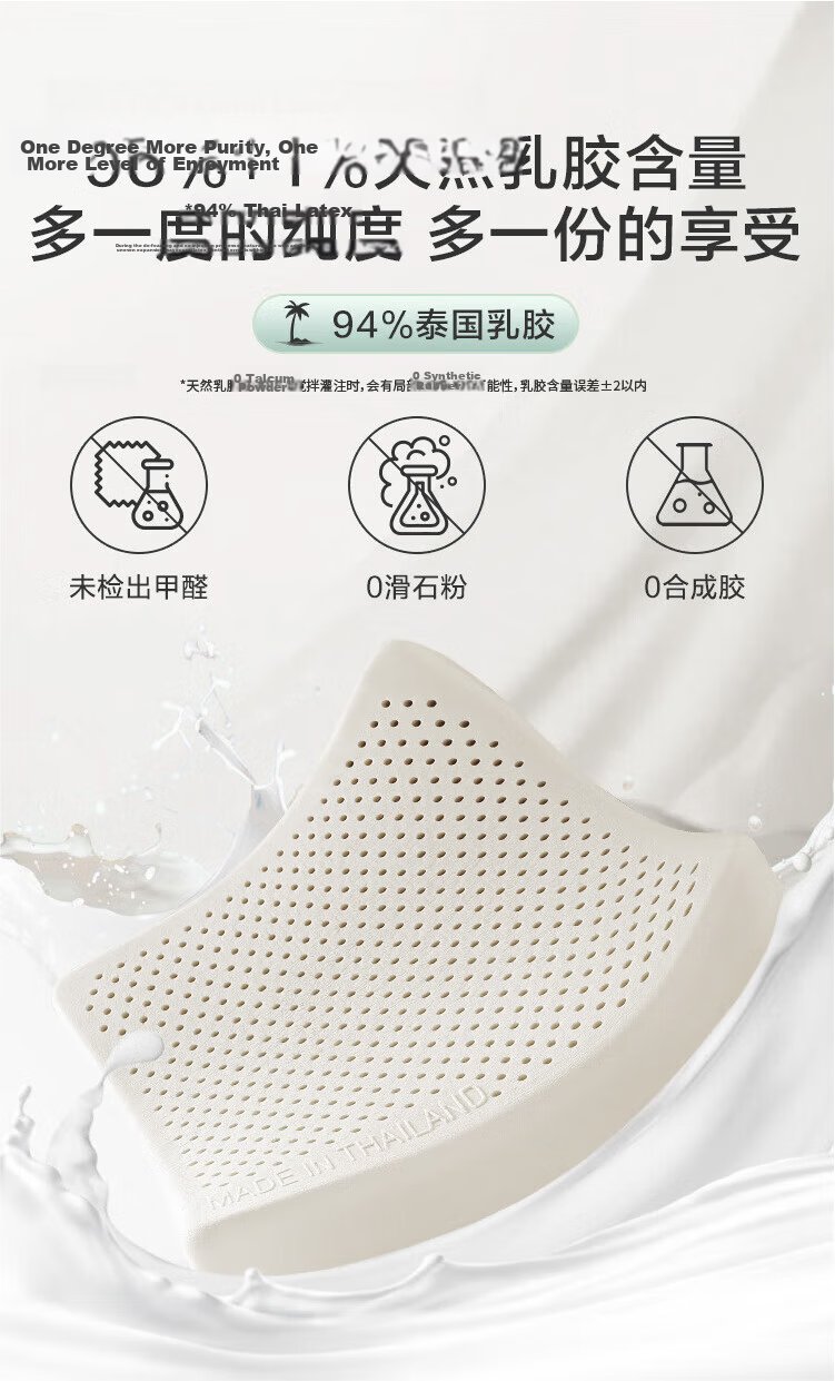 JDJZ 94% Natural Latex Island Seat Cushion 6cm Extra Large Thickened Thai ECO Grade A Antibacterial Cushion 5