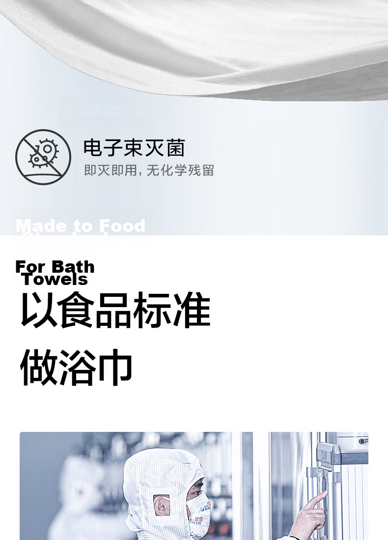 Babycare Jinshan Tea Newborn Soft Disposable Bath Towel Dry and Wet Dual-Use Home Travel Portable Bath Towel - 60×100cm * 5 Packs 8