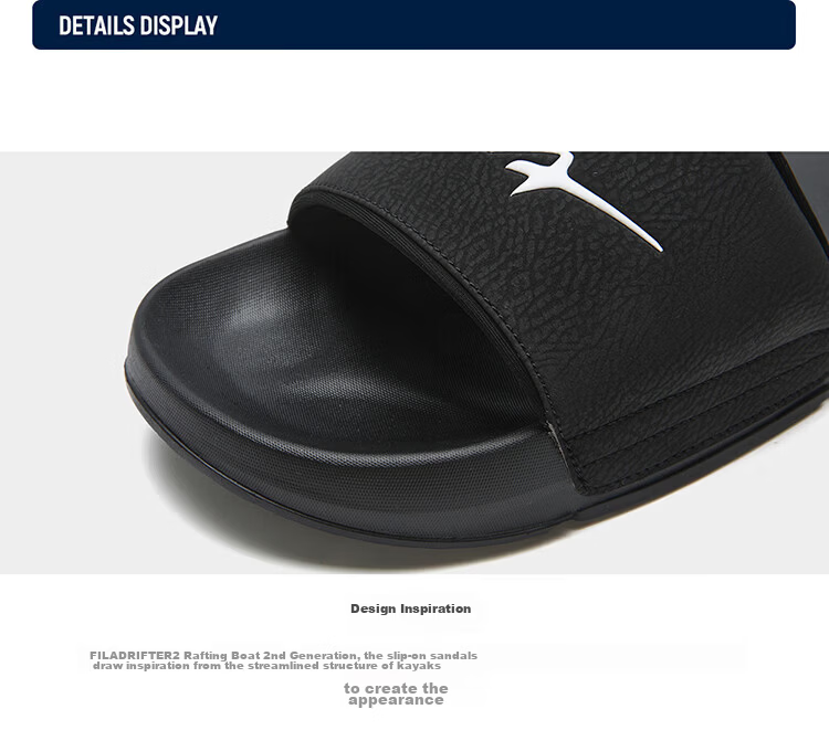FILA Drift Boat 2 Men's Sports Slippers 2026 Summer New Casual Men's Sandals 30