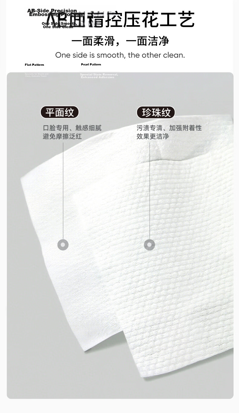 Jieyu × JDear JD.com Collaboration Disposable Facial Wipes 100% Cotton Hanging Soft Cotton Towels 70 Sheets * 6 Packs Plain Weave 8